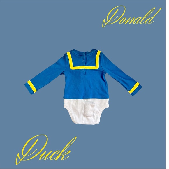 Disney Donald Duck Baby Blue Onesie | 12-18 Months | Preowned - Picture 4 of 12